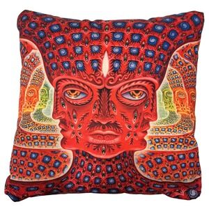 Alex Grey Psychedelic Art Pillow – Visionary Artwork – Tool Band Aesthetic –